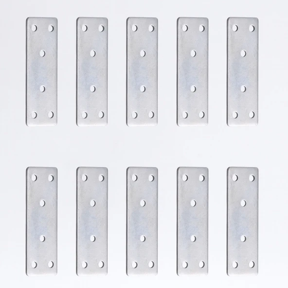 Mobilya Köşe Bağlantı Demiri 30x90 mm 10 Adet Set Düz Metal Gönye Dolap Kitaplık Vestiyer Sabitleme ürün görseli