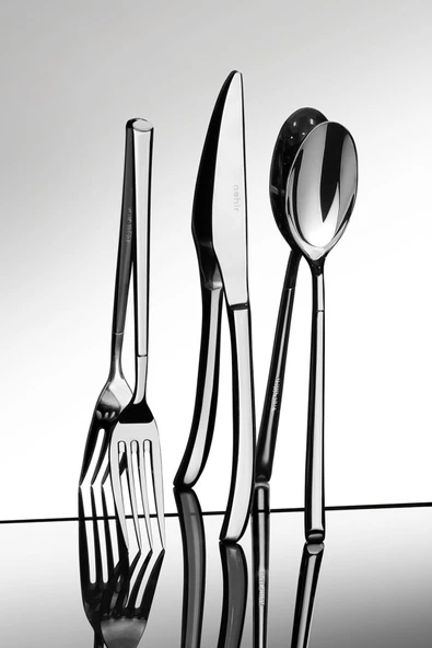 Nehir Elegance Sade 6 Kişilik 36 Parça Çatal Kaşık Bıçak Takımı - Resim 3