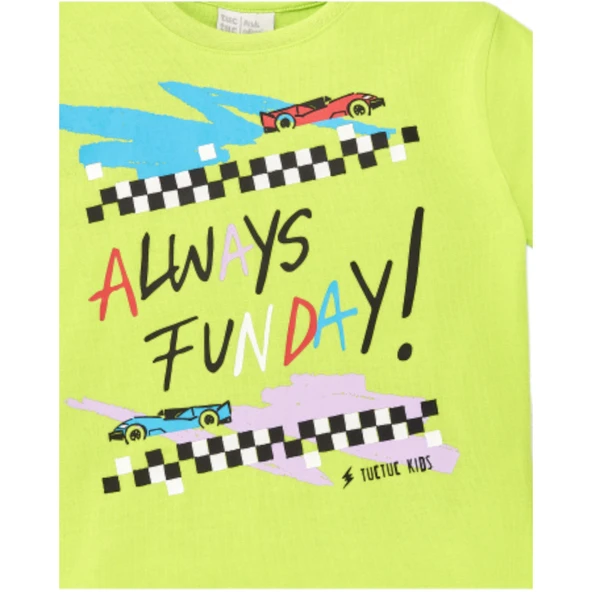 Araba Figürlü Şort Takım - Resim 4