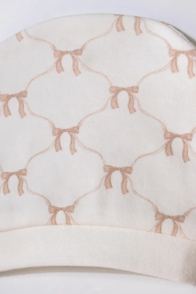 Bebek Tulum Şapka %100 Organik Pamuk , Bebek - Yenidoğan- csy8149 - 7