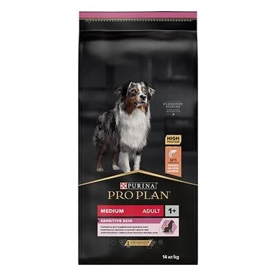 Pro Plan Medium Adult Sensitive Skin Somonlu Orta Irk Yetişkin Köpek Maması 14Kg - Resim 2