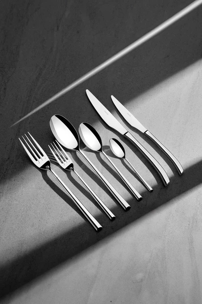 Nehir Elegance Sade 12 Kişilik 84 Parça Kutulu Çatal Kaşık Bıçak Takımı ürün görseli 1