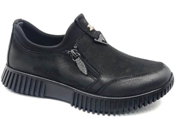 Venüs Rascln Hakiki Deri Ortopedik Kadın Casual Ayakkabı - Resim 3