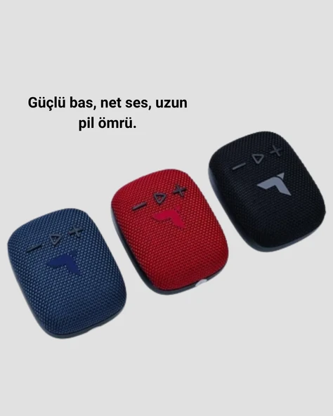 Taşınabilir Bluetooth Hoparlör Suya Dayanıklı Kumaş Kaplama - Resim 3