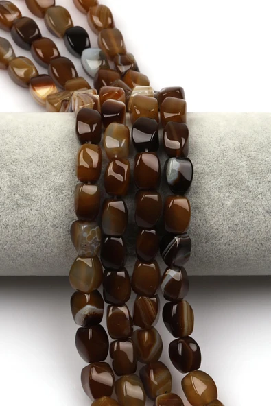 Akik Doğaltaş Dizi 8 x 11 mm Burgu Kesim ürün görseli