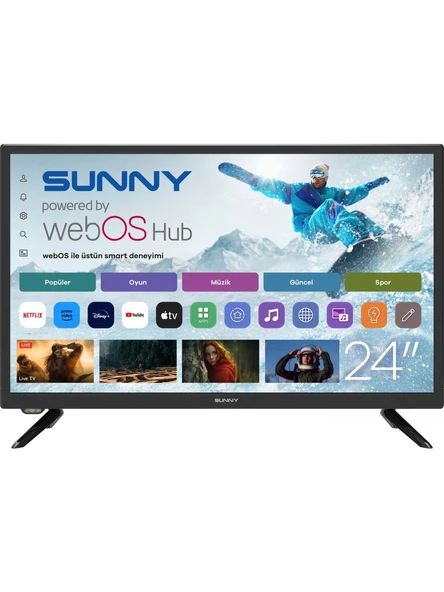 Sunny SN24LEDl262-S HD 24'' 61 Ekran Uydu Alıcılı webOS Smart LED TV