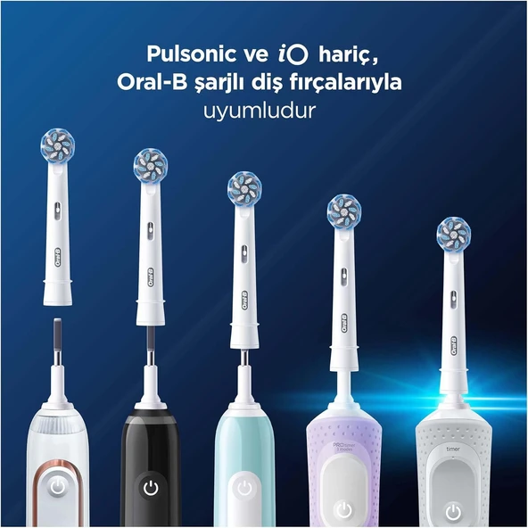 Oral-B Cross Action Şarjlı Diş Fırçası Yedek Başlığı 6 Adet - 9