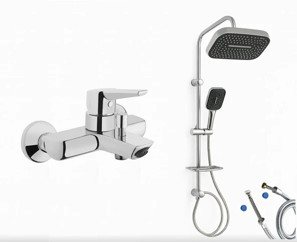 Artema Solid S Banyo Bataryası + Doppo Prime Lux Tepe Duş Sistemi ürün görseli