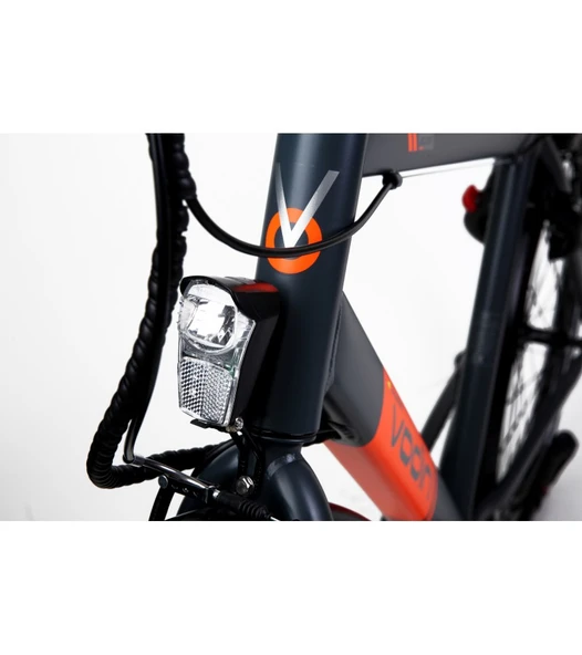 Vodin Calibre 28 Jant Elektrikli Şehir Bisikleti (Gri) - Resim 2