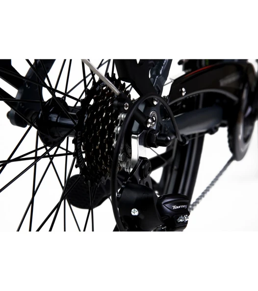 Vodin Calibre 28 Jant Elektrikli Şehir Bisikleti (Gri) - Resim 4