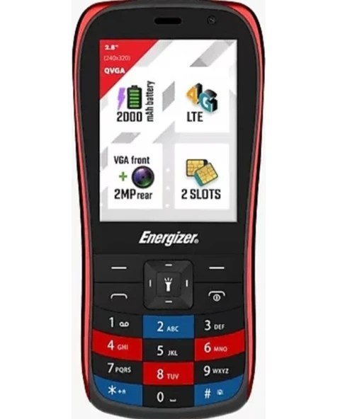 Energizer E284S Kırmızı Tuşlu Telefon - 1