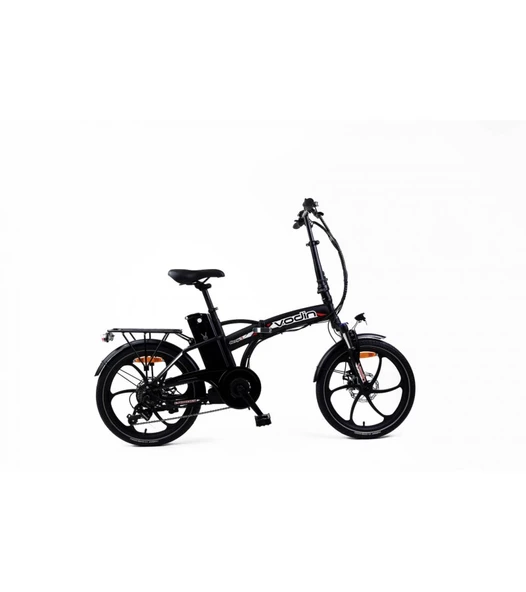 Vodin Beep 5 Elektrikli Katlanır Bisiklet (Siyah-Kırmızı) ürün görseli