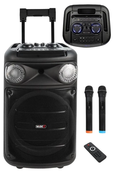 Midex 1100 Watt Ekholu Kablosuz Mikrofonlu Şarjlı Mevlüt Anfisi MXR-1100 (Bluetoth Usb) - 1