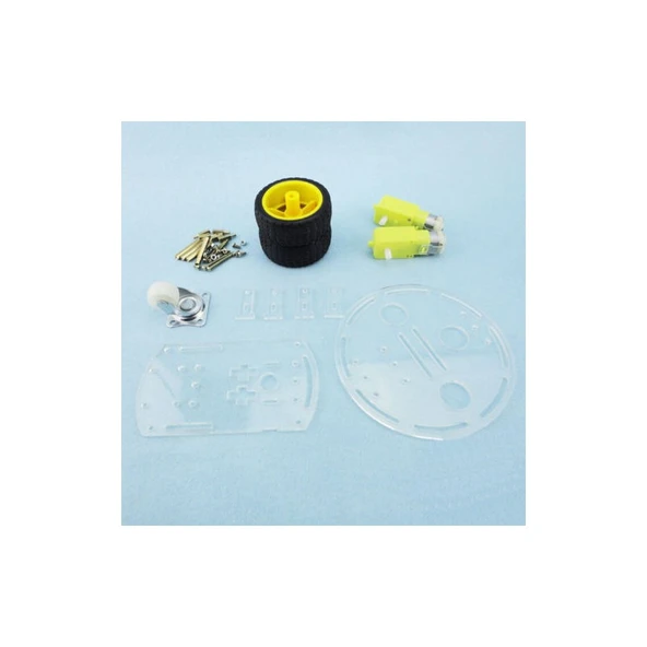 2WD Çift Kat Disk Mini Mobil Araç Kiti - Demonte - 3