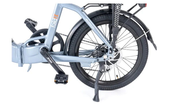 Alba Fold X Step Thru Katlanır Elektrikli Bisiklet (Antrasit) Md - Resim 3