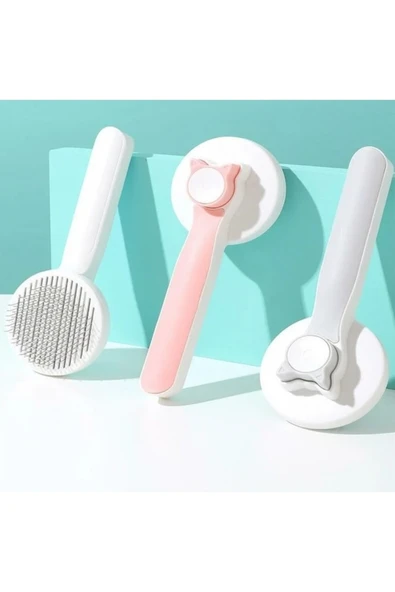 Key Pet Comb Kulaklı Lüx Basmalı Evcil Hayvan Tarağı - 1