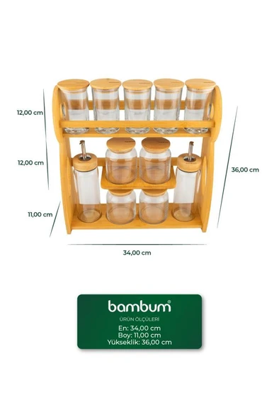 Bambum Layla - 12 Parça Mutfak Seti - Resim 5