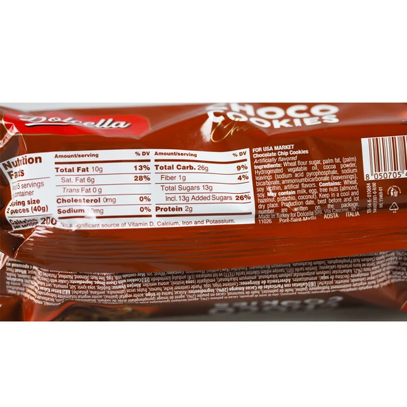 Dolcella Damla Çikolatalı Kurabiye 180 Gr. (1 Kutu) - 2