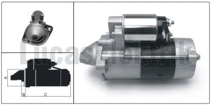 Mitsubıshı Ticarı Mars Motoru 12v 2,2kw 10dis L200 Cr 2,5 2005 2015 L300 2,5 1993 2008 Pajero 2,5 2000 2006 Mitsubıshı - Lucas Les0190 ürün görseli