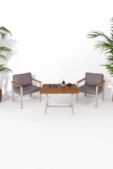 NEOKAS  Balkon Mobilyası, Bahçe Takımı, 1+1+Masa, Kafe Koltuğu, Bekleme Alanı Koltuğu - Resim 2