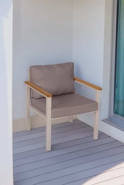 NEOKAS  Balkon Mobilyası, Bahçe Takımı, 1 Koltuk, Kafe Koltuğu, Bekleme Alanı Koltuğu - Resim 3