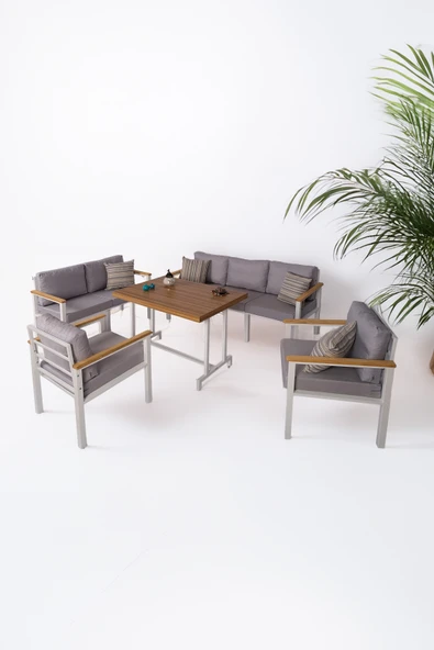 NEOKAS  Bahçe Mobilyası, 1 +1 +2+ 3+ Masa, Balkon Takımı, Kafe Koltuğu, Bekleme Alanı Koltuğu - Resim 4