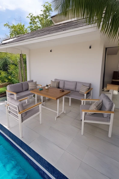 NEOKAS  Balkon Mobilyası, 1 +1 +2+ 3+ Masa, Bahçe Takımı, Kafe Koltuğu, Bekleme Alanı Koltuğu - Resim 2