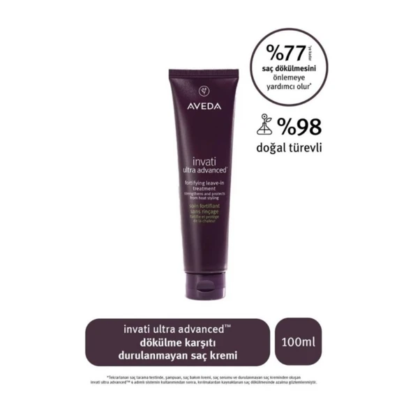 Invati Ultra Advanced Dökülme Durulanmayan Saç Kremi 100ML - Resim 2