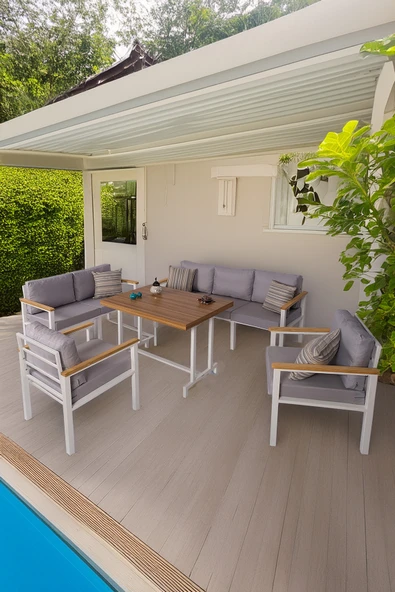 NEOKAS  Bahçe Mobilyası, 1 +1 +2+ 3+ Masa, Balkon Takımı, Kafe Koltuğu, Bekleme Alanı Koltuğu - Resim 2