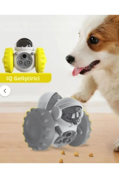 Yeni Nesil Kedi ve Köpek İnteraktif Mama Dağıtıcı Ödül Maması Atıcı Robot - 1