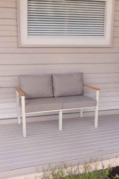 NEOKAS  Balkon Mobilyası, Bahçe Takımı, 1 ikili Koltuk, Kafe Koltuğu, Bekleme Alanı Koltuğu - Resim 3