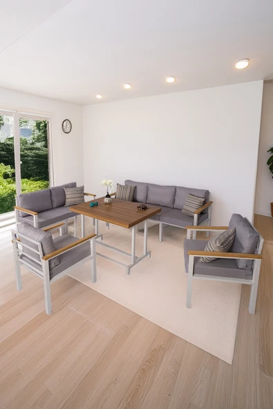 NEOKAS  Balkon Mobilyası, 1 +1 +2+ 3+ Masa, Bahçe Takımı, Kafe Koltuğu, Bekleme Alanı Koltuğu ürün görseli