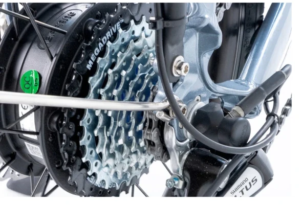 Alba Fold X Step Thru Katlanır Elektrikli Bisiklet (Antrasit) Md - Resim 5