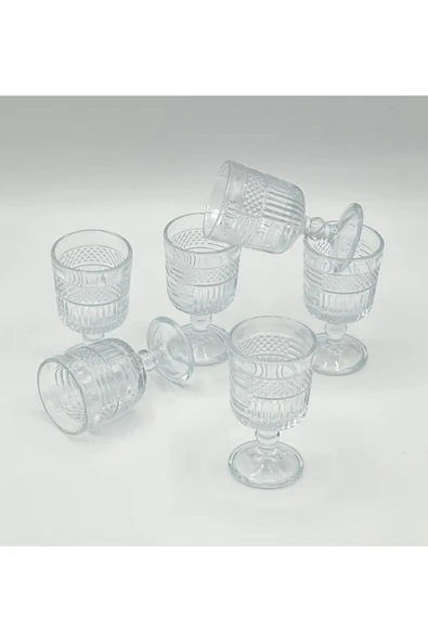 turzuccaciye Star Glass 6lı Kahve Yanı Su Bardağı ürün görseli 1