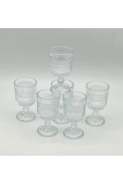 turzuccaciye Star Glass 6lı Kahve Yanı Su Bardağı - Resim 4