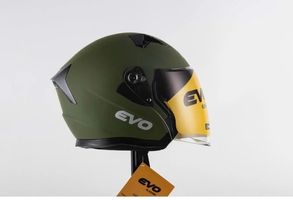 EVO ELEGANT 528 ÇENESİZ GÖZLÜKLÜ MOTOSİKLET KASKI - Resim 2