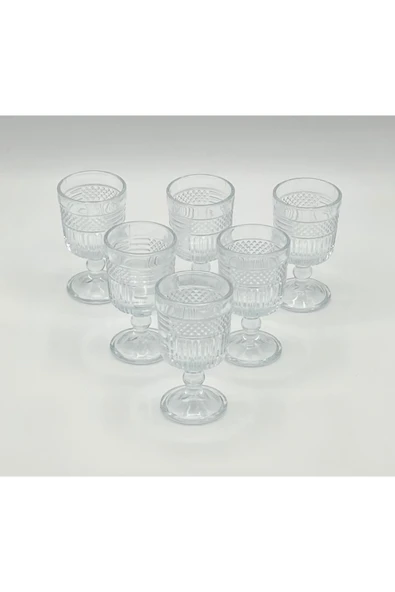 turzuccaciye Star Glass 6lı Kahve Yanı Su Bardağı - Resim 3