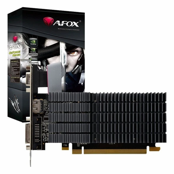 Afox GeForce GT 710 2GB DDR3 64Bit DVI/VGA/HDMI Ekran Kartı - 1