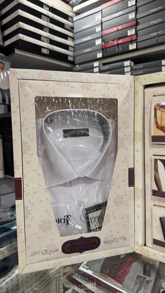 Effort 01 Lüks Damatlık 11 Parça Çeyiz Gömlek Pijama Çamaşır Saat Set - 3