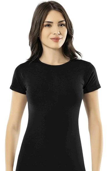 Kadın Kısa Kol Tişört - Kota 6022 - 3