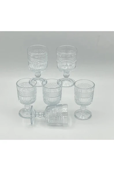 turzuccaciye Star Glass 6lı Kahve Yanı Su Bardağı - Resim 2