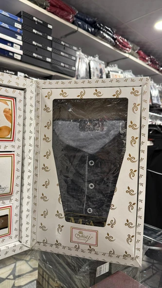 İmaj 03017 Lüks Damatlık 11 Parça Çeyiz Gömlek Pijama Saat Set - 11