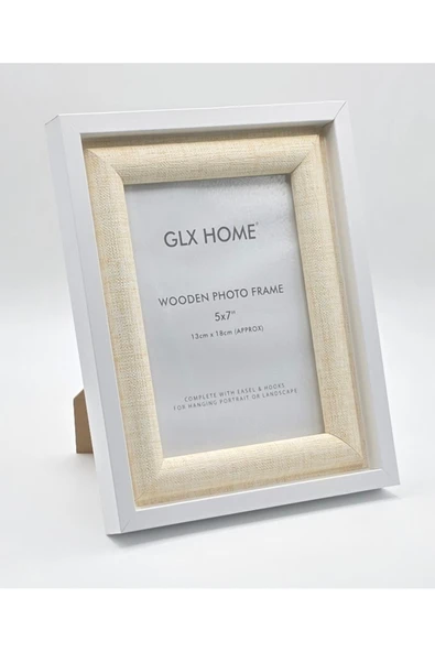 Galaxy HOME DEKORATİF AHŞAP RESİM ÇERÇEVESİ AYAKLI VE DUVARA ASMALI KREM ürün görseli 1