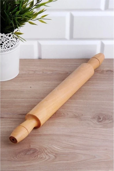 Bycomo Ahşap Merdane 50 CM – Yufka, Mantı ve Börek İçin Dayanıklı ve Ergonomik ürün görseli 1