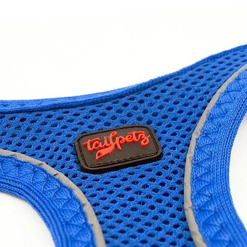 Tailpetz Air Mesh Harness Göğüs Tasması Saks Mavi XS - Resim 2