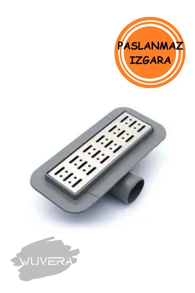 WUVERA 20 Cm Duş Kanalı Yer Sifonu Gider Krom - - 3