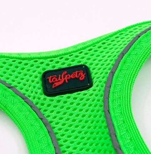 Tailpetz Air Mesh Harness Göğüs Tasması Neon Yeşil XLarge - Resim 3
