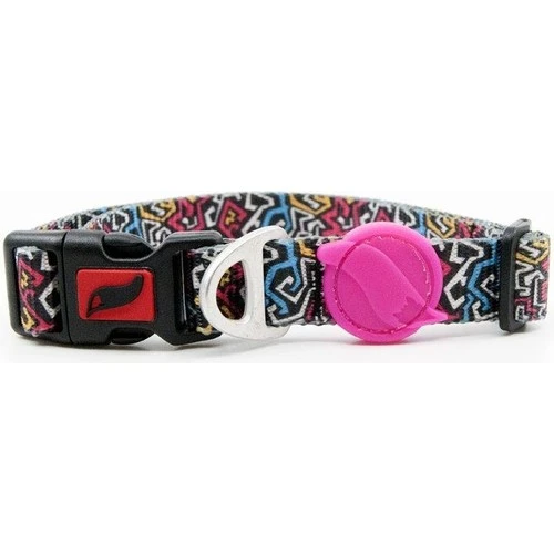 Tailpetz Easy & Safety Lock Çıngıraklı Ayarlanabilir Kedi Boyun Tasması Graffiti - Resim 2