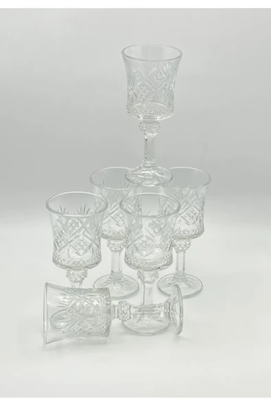 turzuccaciye Star Glass Berlin Stemware 6lı Kahve Yanı Su Bardağı 120 ML - Resim 4
