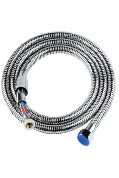 SUVİA Paslanmaz Çelik Örgülü Duş Hortumu 1,5 Metre Kırılmaz Dayanıklı Banyo